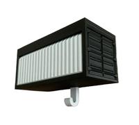 Générique Télécommande Automobile - Accessoire Mural, composant à charnière, décoration de Maison, Dispositif d'accès résidentiel, Fixation de Salle de courrier de Bureau, Article Finition Grise