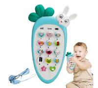 Générique Téléphone pour bébé - Jouet téléphonique Carotte avec lumière et Son, téléphone de Dentition éducatif pour bébés et Tout-Petits | Jouet Musical pour Jouer et Apprendre
