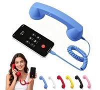 Générique Téléphone rétro à Sonnerie,combiné téléphonique rétro,écouteur de téléphone (Bleu)