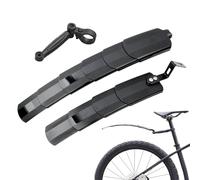 Générique Telescopic Bike Mudguard, Adjustable Cycling, 11.54x2.56 inches Front 16.34x2.95 inches Mudguard Kit with Secure Fit, PP Resin Bicycle, Cycling Protection Guard, Road Trail Travel Use