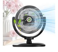 Générique Telescopic Floor Fan Adjustable Height With 5 Wind Speeds