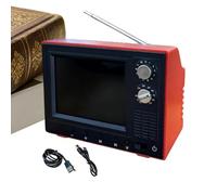 Générique Téléviseur Vintage,Petit écran 720P Mémoire 8 Go Décoration intérieure | Mini TV Scènes Miniatures Décoration,pour Cuisine Salon Chambre Bureau dortoir Couloir entrée Bureau étagère