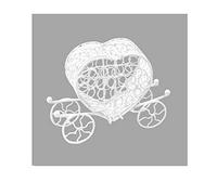 Générique Tendances Fêtes - CARROSSE MÉTAL Boite 11X4X8CM Blanc