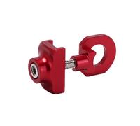 Générique Tendeur de Chaîne Réglable pour Vélo Single Speed, Rouge Métal