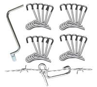 Générique Tendeur de clôture en Fil de Fer barbelé | Outil de Serrage de Fil avec poignée de Serrage,Outil de Serrage Rapide en métal pour clôture en Fil de Fer barbelé, Fil de clôture de Jardin