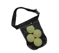 Générique Tennis Ball Holder Pouch - Polyester Mesh 26X35Cm 107G | Adjustable Belt Storage Bag | Table Tennis Baseball Pickleball Golf Sports Outdoor Portable Organizer