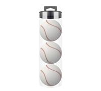 Générique Tennis Ball Storage Canister - Clear Cylinder Tube | Ergonomic Non Slip Handle, Durable Display Case for Pique Balls Pong Baseballs, Training Organizer for Sports and Pet Toys