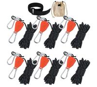 Générique Tent Cord Gripper Tensioner Heavy Duty Retractable Tie Down Cord