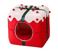 Générique Tente de Noël pour Chat, Nid pour Chat, Carré, Décoration de Noël, Lit épais pour Chat, Grotte, Maison de Noël pour Chatons et Chats