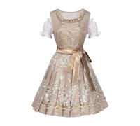 Générique Tenue Bavaroise Femme, Bavarois Costume Tenue Oktoberfest Femme Robe Set de Dirndl Pour Occasions SpéCiales Deguisement Chat Halloween Fille Costume Vampire Halloween