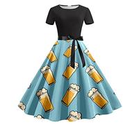 Générique Tenue de Femme Bavaroise, Costume Oktoberfest Femme Grande Taille Tenue Oktoberfest Robe 4Xl Carnaval Set Bavarois Fete Vetement Halloween Costume Halloween Squelette