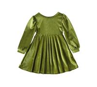 Générique Tenue de Premier Noël pour bébé Fille Tutu Jupe de Noël, Robe Fillette Nouvel Robe Manche Longue Imprimé PèRe Hiver Noel Fille 3 Ans Robes SoiréE | Mere Noel