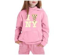 Générique Tenue Décontractée Hiver Fille Ville Nom Lieu Sweat à Capuche Pantalon Long Vêtements Corsage(3-4 Years)