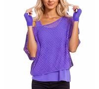 Générique Tenue des Années 80 Et 90 pour Femme,Vêtements Années 80 Néon Tenu,80s Disco Costume,DéGuisement Année 80 Accessoire Femme,Jambières Neon,pour 80s Thème Soirée Carnaval Femme Fille