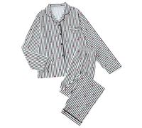 Générique Tenue D'IntéRieur Femme Ensemble,Pyjama Doux Et Confortable Haut à Manches Longues Et Pantalon IdéAl pour Se DéTendre Le Soir Et Les Loisirs (Black L)