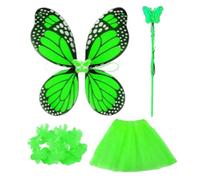 Générique Tenue D'oie Papillon, Sangles Adhésives Réglables, 1 Ensemble, Costume De Tenues De, Couronne De Fleurs Avec Ailes De, Conception Largement Applicable, Pour Jardin, Cour Et Cour