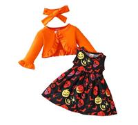 Générique Tenue Halloween Bebe Fille, Deguisement Bebe Halloween Fille Robe De SorcièRe MéDièVale Chapeau Enfant Costume Unisexe 3-24 Mois Deguisement Sorciere 3 Ans VêTements De SorcièRe