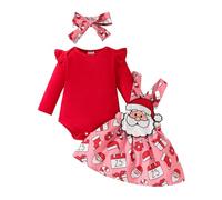 Générique Tenue Noel Bebe Garcon Combinaison Ensemble Bébé Naissance Fille Body Noël Veste Pantalon Chapeau Chaussettes Déguisement Carnaval Enfant Pyjama Garçon (Rouge #a,0-3 mois)