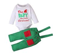 Générique Tenue Pere Noel Bebe Combinaison Hiver Garcon Bébé Garçon Ensemble 1 Moi Barboteuse Chapeau Pantalons Et Manteaux Chaussettes Costume Bapteme Premier (Blanc #A,6-12 mois)