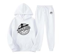 Générique Tenue Sportive pour Homme Sweat Shirt Oversized à Manches Longues avec Motifs Lettres pour un Usage Quotidien(WH1, XXXL)