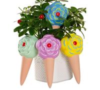 Générique Terracotta Self Watering Spikes,4 Pieces Irrigation Supplies | Drip Irrigation Watering Device,for Gardeners Growers Balcony Office Patio Greenhouse Deck Garden Backyard Vegetables Fruits