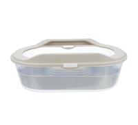Générique Terrarium d'une Tortues Étanche Plastique en pour Moulé Pièce Zone de, Boîte d'alimentation Portable Habitat Pratique pour Reptiles et