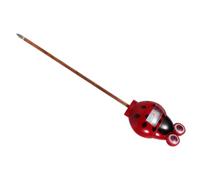 Générique Testeur D'humidité du Sol Portable Rouge en Abs et Acier Inoxydable pour Contrôle D'arrosage et Croissance des Plantes en Intérieur et Serrage