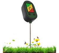 Générique Testeur Sol 5-en-1 - Humidimètre Terre | Analyseur PH | Capteur Lumière, Indicateur Température avec Alarme, Sonde 21,5cm, pour Intérieur Extérieur Jardin Pelouse Ferme Serre Agriculture