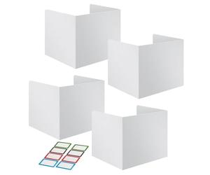 Générique Testing Dividers for Classroom | 4 Easy-to-Clean Privacy Desk Divider | Versatile Privacy Boards for School Teachers, Home Use, and Learning Environments