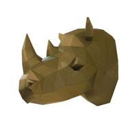 Générique - Tête d'animal en papier, Kit de bricolage en papier, Origami, Animal, Art, Décoration murale, Pour tous âges, Foldable