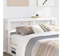 Générique Tête de lit avec étagères Blanc 150 cm Bois Massif de pin,Meubles,Lits & Accessoires,Têtes et Pieds de lit,Blanc,13.8 KG,850882