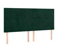 Générique Tête de lit Velours Vert Foncé 180 cm, Hauteur Réglable | Pieds en Bois Robustes, Dossier Confortable, pour Chambre à Coucher, avec Notice de Montage