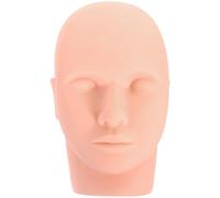 Générique Tête de Mannequin à Cils en Pvc Réutilisable pour Extensions de Cils, Pratique pour Débutants, pour Salons de Beauté et Usage Individuel