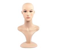 Générique Tête de Mannequin Buste Stylisée pour La Présentation de Bijoux et de Bijoux. Support pour Mannequin Féminin avec épaules et Maquillage. Matériau PE, Style B