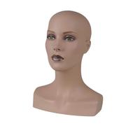 Générique Tête de mannequin chauve femelle, support d'écran du support de perruque, porte-écrans du, support d'écarpe de perruque de mannequin pour les