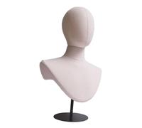 Générique Tête de mannequin pour perruque, présentoir pour chapeau, foulard, lunettes, bandeau, Socle Noir