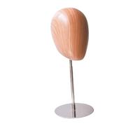 Générique Tête de Mannequin, Support pour Chapeau, Socle D'exposition En Fibre de Verre, Support Réglable En Acier Inoxydable pour Hommes et Femmes, Idéal P, base en argent