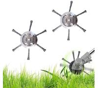 Générique Tête De Rechange pour Tondeuse à Gazon, Installation sans Outil | Acier Durable Et Résistant à Lusure, Adapté Au Jardinage Et Au Désherbage (6 Cuchillas)