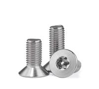 Générique Tête fraisée Plate Torx à Six lobes en Acier Inoxydable A2 M2-M12 304, avec Colonne, Boulon à vis de sécurité antivol inviolable(35mm,M12(1Pcs))