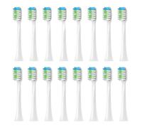 Générique Têtes de brosse, compatible avec Nandme, NX6000-W12 | 4/8/16PCS, têtes en plastique, 9 cm, brins souples, buses(16PCS WHITE)
