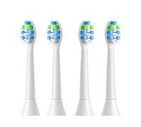 Générique Têtes de brosse, compatible avec Philips, 3100 4100 4300 | Pour 5300, 5500, 6100, 9000 Series; tête de brosse adulte en plastique à clipser(4pcs White)