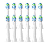 Générique Têtes de brosse, compatible avec Philips, 3100 4100 4300 | Pour 5300, 5500, 6100, 9000 Series; tête de brosse adulte en plastique à clipser(12pcs White)