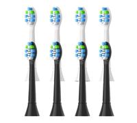 Générique Têtes de brosse, compatible avec Philips, 3100 4100 4300 | Pour 5300, 5500, 6100, 9000 Series; tête de brosse adulte en plastique à clipser(4White 4Black)