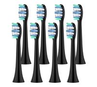 Générique Têtes De Brosse, Compatible Avec Philips, HX4100 HX7500 HX9500 | Pour 1100 2100 4100 4300 5100 5300 6100 6500 7000 7300(Black-8 Pcs)