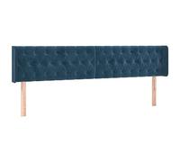 Générique Têtes de lit 2 pcs Bleu foncé 100x7x78/88 cm Velours,Meubles,Lits & Accessoires,Têtes et Pieds de lit,Bleu,11.4KG,346394