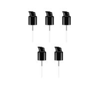 Générique Têtes de Pompe à Lotion Long Bec en Plastique Lot de 5 Noires Accessoires de Remplacement pour Bouteilles, Cuisine et Salle de Bain