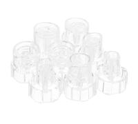 Générique Têtes Hydra Tip 8 Unités en Plastique Transparent pour Appareil Microdermabrasion, Embouts Résistants Adaptés Nettoyage du Visage Quotidien