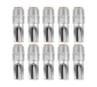 Générique Tétines Distributeur d'eau et Étanchéité en Acier Inoxydable Lot de 10 pour Cochons Bouchon en Cuivre pour Élevage Porcin