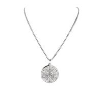 Générique Tétragrammaton Sceau de protection de la Roue de la Fortune Collier AGLA Hexagramme Hexagramme Bijoux de métaphysique