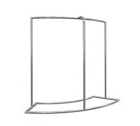 Générique Textile Commercial Fabric Storage Rack,Heavy Duty Steel Organiser Holder,for Wallpaper Fabric Clothes Scarves Silk(135x45x134cm)
